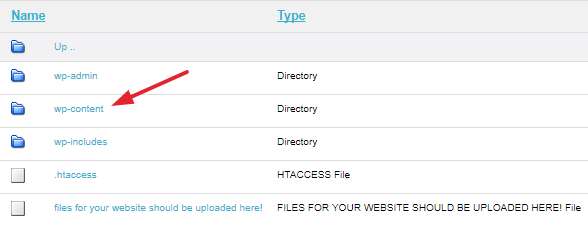 file manager downgrade wordpress