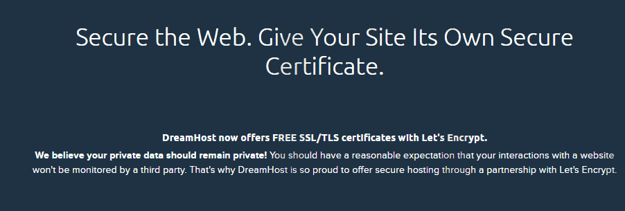 DreamHost Free SSL DreamHost Free SSL hosting with free ssl certificate