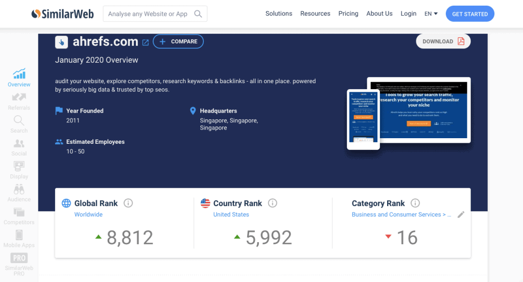SimilarWeb SimilarWeb seo tools