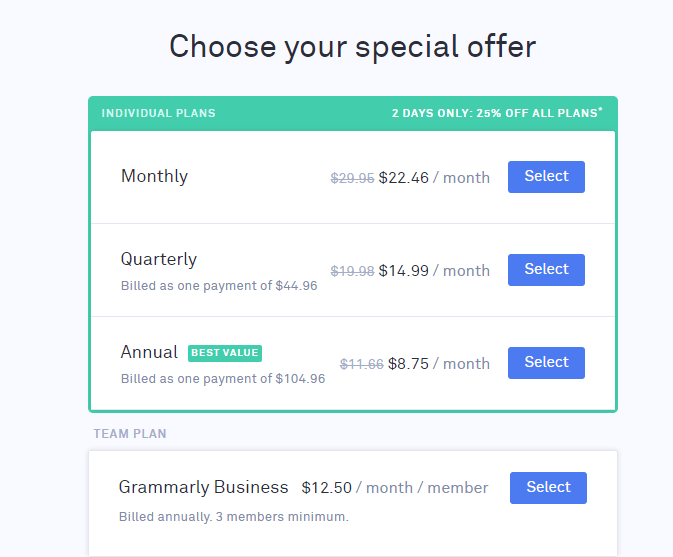 grammarly coupon