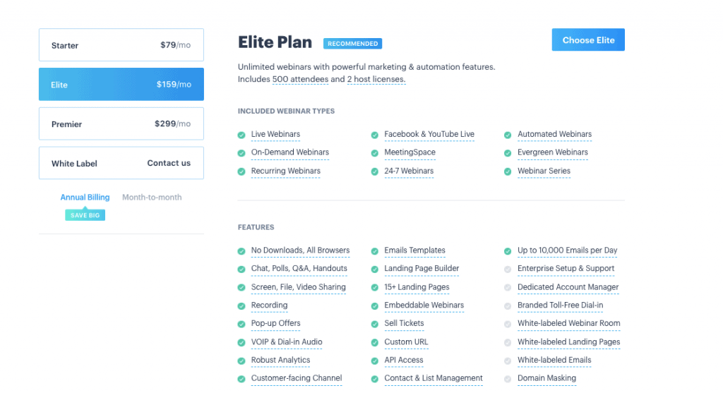 BigMaker Pricing BigMaker Pricing Best Webinar Software