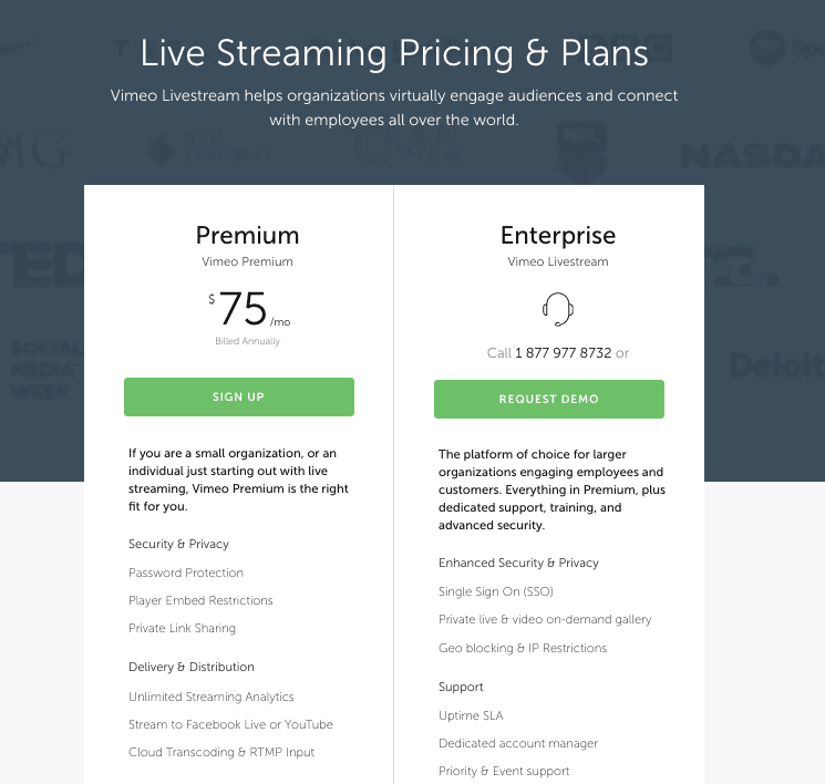 Livestream pricing 1 Livestream pricing 1 Best Webinar Software