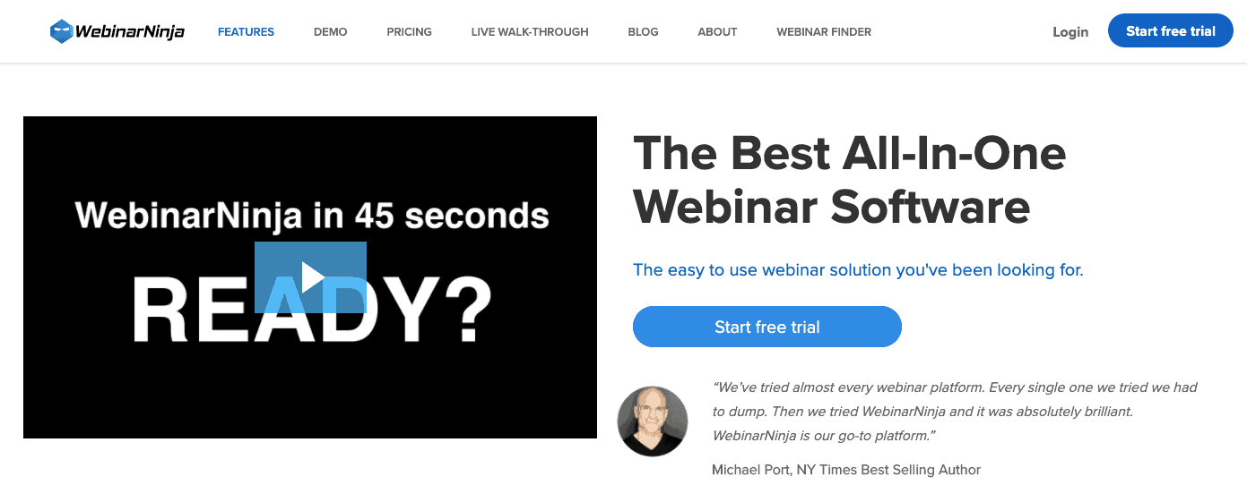 WebinarNinja WebinarNinja webinar software