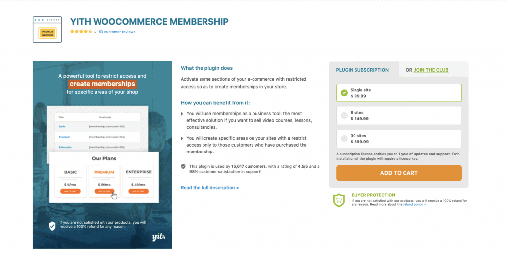 YITH WooCommerce Membership 1 YITH WooCommerce Membership 1 WordPress membership plugins