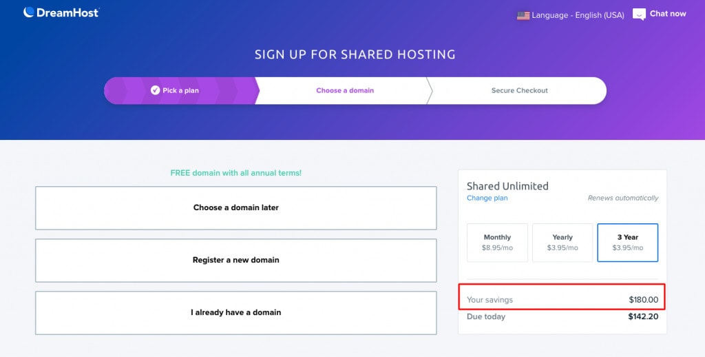 DreamHost free domain selection DreamHost free domain selection dreamhost coupon