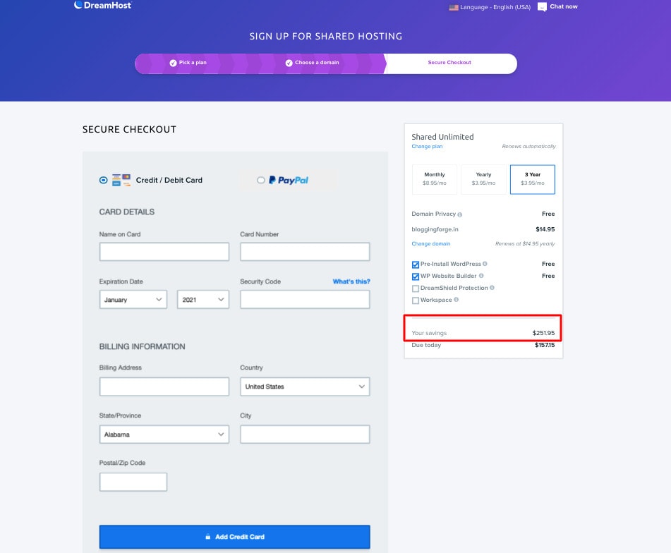 DreamHost payment checkout DreamHost payment checkout dreamhost coupon