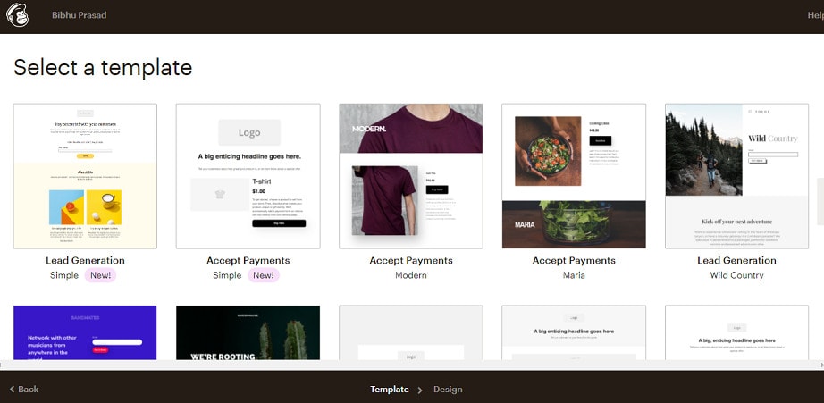 getmai8 Mailchimp landing pages